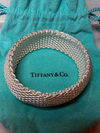 Tiffany & Co. Sterling Silver Somerset Mesh Weave Bracelet 116g