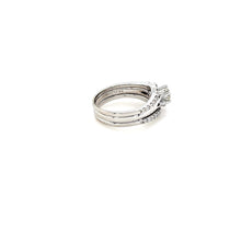 Load image into Gallery viewer, Bespoke 3 Piece Diamond Bridal Ring Set 0.99ct