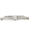 Bespoke Old Cut Diamond Bar Brooch 0.95ct