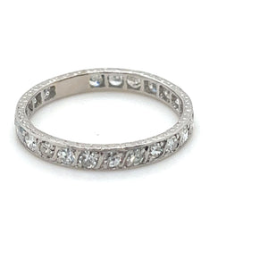 Bespoke Full Circle Diamond Wedding Ring 0.88ct