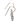 Bespoke Diamond Vee Shaped Drop Earrings 0.31ct