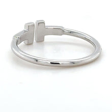 Load image into Gallery viewer, Tiffany &amp; Co T Wire Diamond Ring 0.15ct