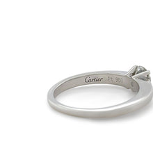 Load image into Gallery viewer, Cartier Platinum Solitaire Diamond Ring 0.40ct