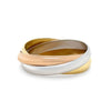 Cartier 18ct 3 Tone Gold Trinity Ring 8.46g