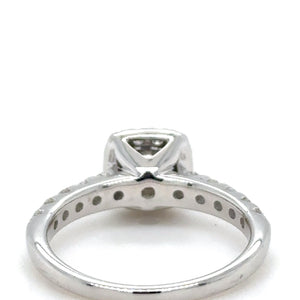 Bespoke 18ct White Gold Diamond Engagement Ring 1.19ct