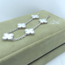 Load image into Gallery viewer, Van Cleef &amp; Arpels 18ct White Gold Vintage Alhambra Bracelet 12g