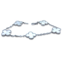 Load image into Gallery viewer, Van Cleef &amp; Arpels 18ct White Gold Vintage Alhambra Bracelet 12g
