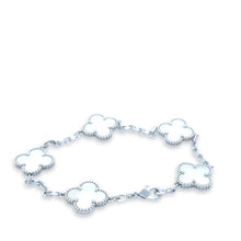 Load image into Gallery viewer, Van Cleef &amp; Arpels 18ct White Gold Vintage Alhambra Bracelet 12g