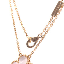 Load image into Gallery viewer, Van Cleef &amp; Arpels 18ct Yellow Gold Vintage Alhambra Mother-of-Pearl Pendant 5.21g