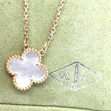Load image into Gallery viewer, Van Cleef &amp; Arpels 18ct Yellow Gold Vintage Alhambra Mother-of-Pearl Pendant 5.21g