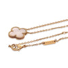 Van Cleef & Arpels Vintage Alhambra Mother of Pearl Pendant Necklace 4.62g