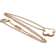 Load image into Gallery viewer, Van Cleef &amp; Arpels Vintage Alhambra Mother of Pearl Pendant Necklace 4.62g