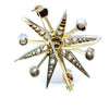 15ct Yellow Gold Victorian Diamond Starburst Brooch 2.50ct 8.68g