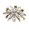 15ct Yellow Gold Victorian Diamond Starburst Brooch 2.50ct 8.68g