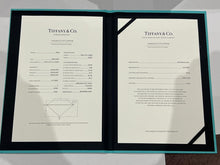 Load image into Gallery viewer, Tiffany &amp; Co Platinum Diamond Engagement Ring 0.77ct