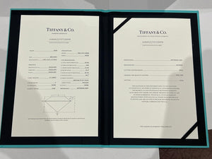 Tiffany & Co Platinum Diamond Engagement Ring 0.77ct