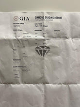 Load image into Gallery viewer, GIA 18ct White Gold Diamond Engagement Ring 1.21ct