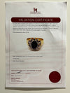 18ct Two-Tone Gold Sapphire and Diamond Cluster Ring 1.45ct 6.5g