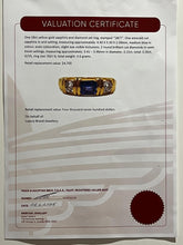 Load image into Gallery viewer, 18ct Yellow Gold Sapphire and Diamond Ring 0.70ct 3.6g