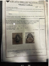 Load image into Gallery viewer, 14ct White Gold Diamond Cluster Ring 1.61ct