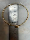 Tiffany & Co 18ct Yellow Gold Elsa Peretti Elongated Teardrop Bangle 14.13g