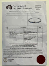 Load image into Gallery viewer, 18ct White Gold Sapphire and Diamond Tennis Bracelet 8.5ct 14.38g