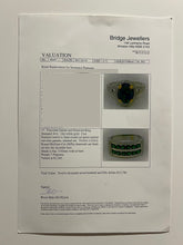 Load image into Gallery viewer, 14ct White Gold Tsavorite Garnet and Diamond Ring 7.59g