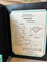 Load image into Gallery viewer, Tiffany &amp; Co. Platinum Diamond Engagement Ring 0.18ct 3.6g