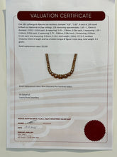 Load image into Gallery viewer, 18ct Yellow Gold Diamond Tennis Necklace 3.00ct 8.3g