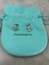 Tiffany & Co. Silver Elsa Peretti Sevilla Stud Earrings 2.7g