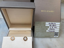 Load image into Gallery viewer, Bvlgari Bvlgari Classic 18ct Rose Gold Earrings 0.18ct 4g