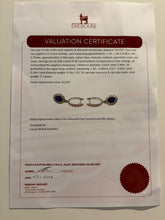 Load image into Gallery viewer, Cerrone 18ct White Gold Sapphire &amp; Diamond Earrings 1.74ct 3.7g