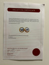 18ct Yellow Gold Mabe Tahitian Pearl Earrings 17mm 10.26g