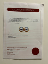 Load image into Gallery viewer, 18ct Yellow Gold Mabe Tahitian Pearl Earrings 17mm 10.26g