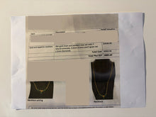 Load image into Gallery viewer, 18ct Yellow Gold Emerald &amp; Diamond Pendant Necklace 1.40ct 7.4g