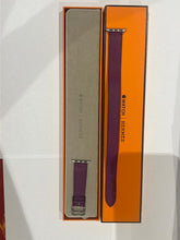 Load image into Gallery viewer, Hermès Double Tour 41mm Attelage Apple Watch Band (Purple)