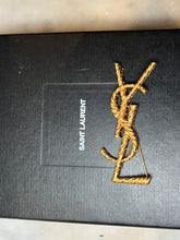 Load image into Gallery viewer, Yves Saint Laurent Gold-Plated Cassandre YSL Brooch 18.69g