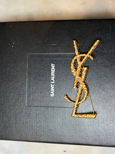 Yves Saint Laurent Gold-Plated Cassandre YSL Brooch 18.69g