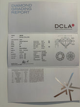 Load image into Gallery viewer, DCLA Platinum Diamond Engagement Ring 2.60ct 6.8g