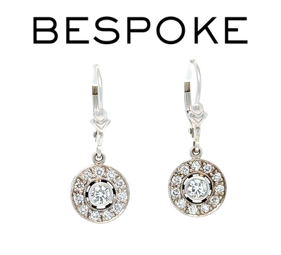 18ct White Gold Diamond Earrings 0.68ct 4.2g