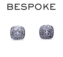 Load image into Gallery viewer, 9ct White Gold Diamond Earrings 0.26ct 1.3g