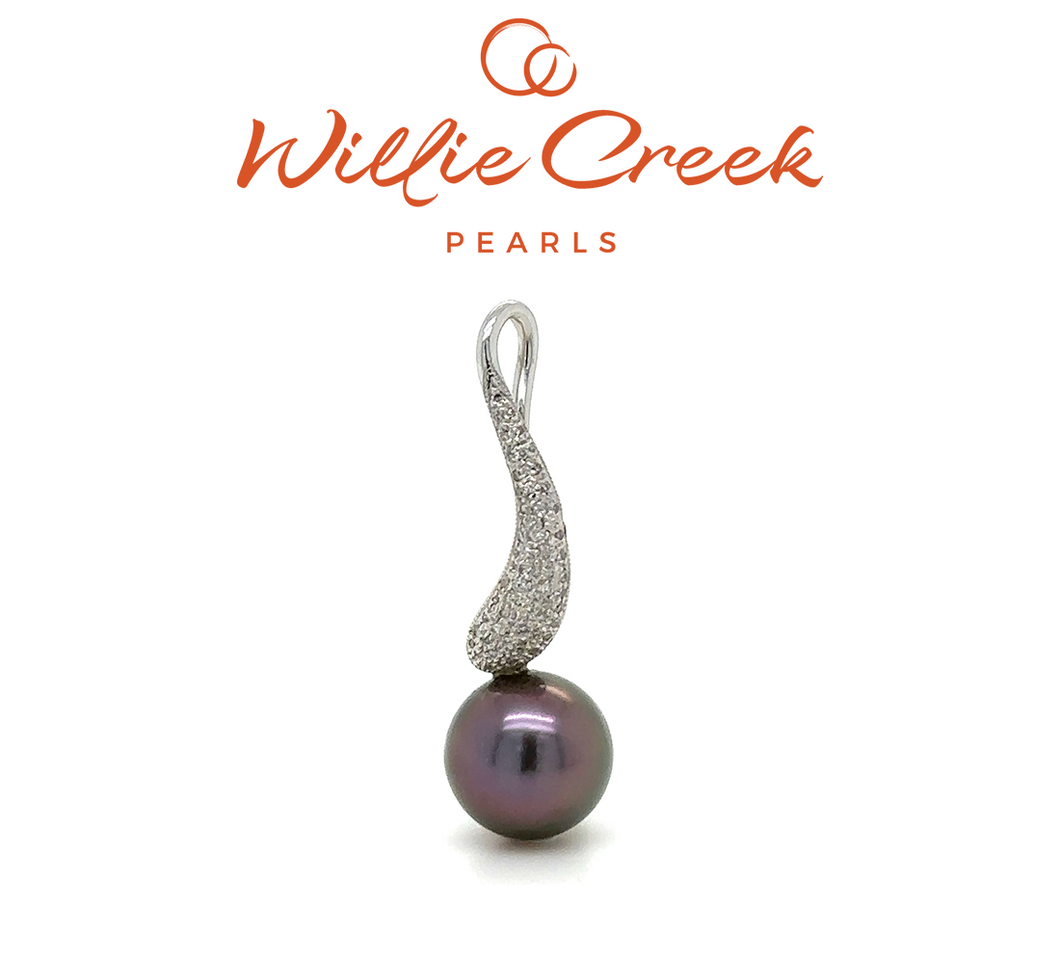 Willie Creek Tahitian Pearl and Diamond Pendant