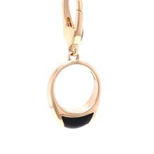 Load image into Gallery viewer, Bvlgari Rare 18ct Yellow Gold Tronchetto Onyx Charm Pendant 2.74g