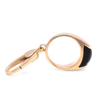 Load image into Gallery viewer, Bvlgari Rare 18ct Yellow Gold Tronchetto Onyx Charm Pendant 2.74g