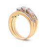 18ct Yellow Gold Princess Cut Diamond Bridal Set 2.77ct 11.36g