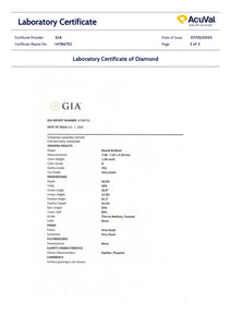 GIA Platinum Round Brilliant Cut Diamond Engagement Ring 1.56ct