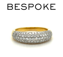 Load image into Gallery viewer, Bespoke Diamond Ring Yellow Gold 1.00ct