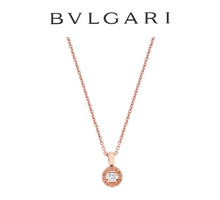 Load image into Gallery viewer, Bvlgari Bvlgari 18ct Rose Gold Diamond Pendant Necklace 0.25ct 9.7g