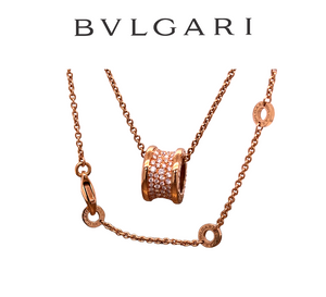 Bvlgari B.Zero 1 Necklace Rose Gold 0.87ct