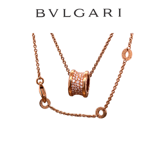 Bvlgari B.Zero 1 Necklace Rose Gold 0.87ct
